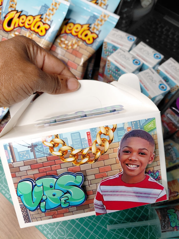 Custom 3-D Gable box / favor box / treat box- ANY THEME